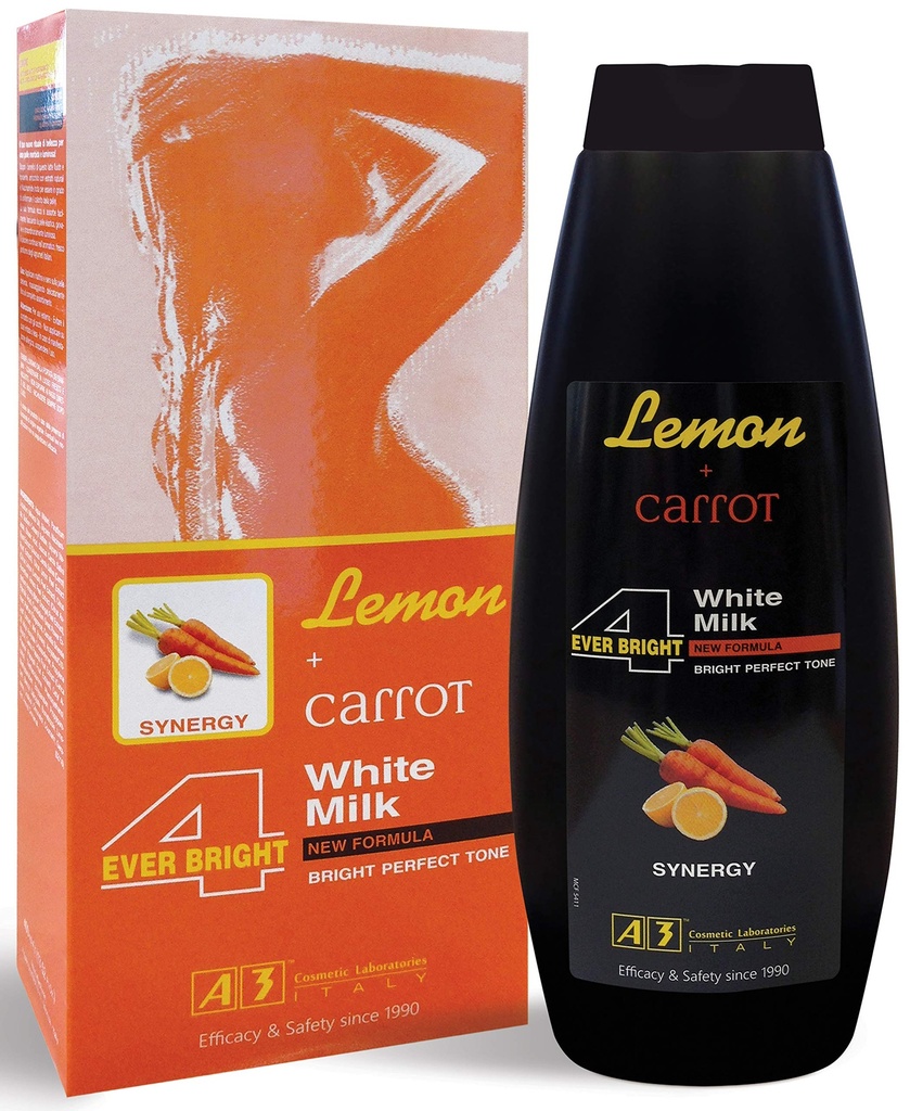 A3 Body Milk Lemon + Carrot Milk 400ml