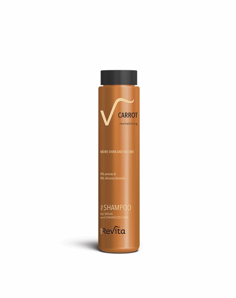 A3 Revita Carrot Shampoo More Shine & Volume for Weak & Damaged Hair 250ml