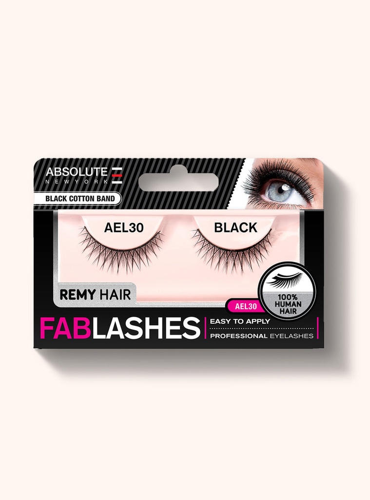 Absolute Eyelashes FabuLashes Black Cotton Band AEL30 