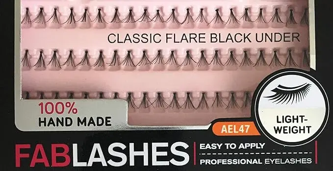 Absolute Eyelashes Fabulashes Classic Flare Black Under AEL47 