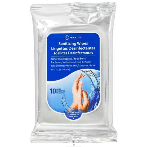 Absolute Hand Sanitizing 10 Wipes Adult 