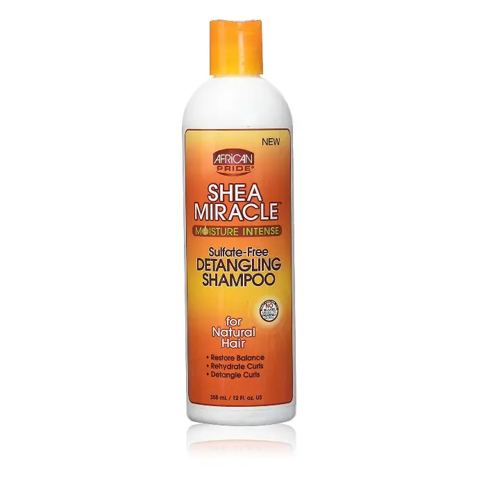 African Pride Shampoo Shea Miracle Detangle Shampoo 12oz