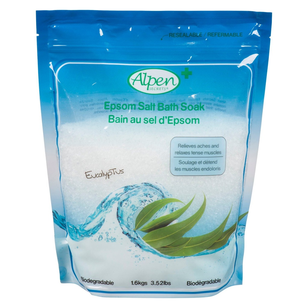 [10292] Alpen Epsom Salt Bath Eucalyptus 1.6 kgs