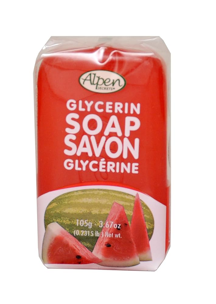 [6140] Alpen Glycerin Soap Watermelon 105g