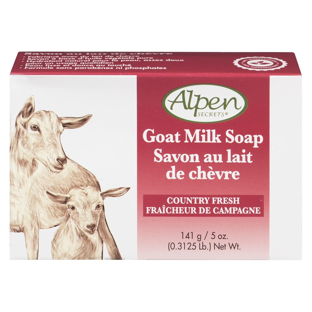 [5193] Alpen Goat Milk Soap Country Fresh 5oz