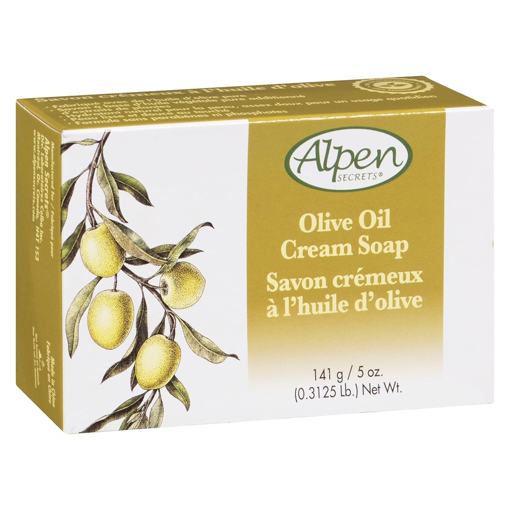[5154] Alpen Moisturizing Cream Soap Olive Oil 5oz