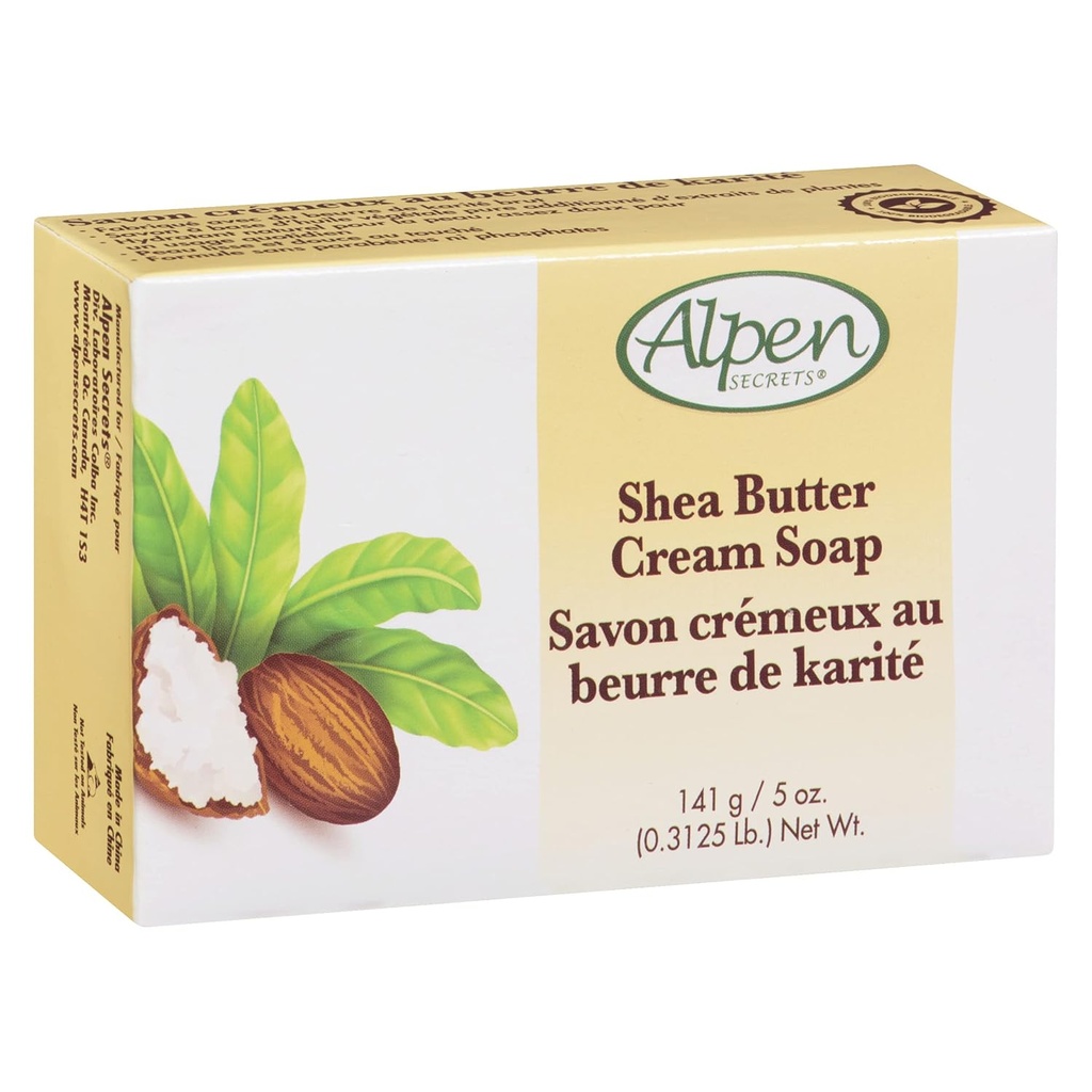 [5155] Alpen Moisturizing Cream Soap Shea Butter 5oz.