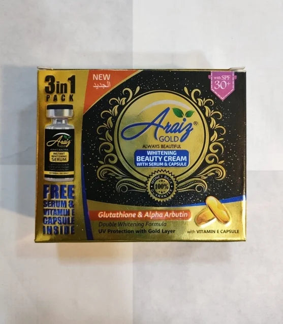 [24167] Aneeza Araiz Gold Beauty Cream Glutathione & Alpha Arbutin 20gm