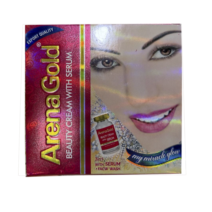 [24221] Arena Gold 3in1 Beauty Cream with Serum+Face Wash 
