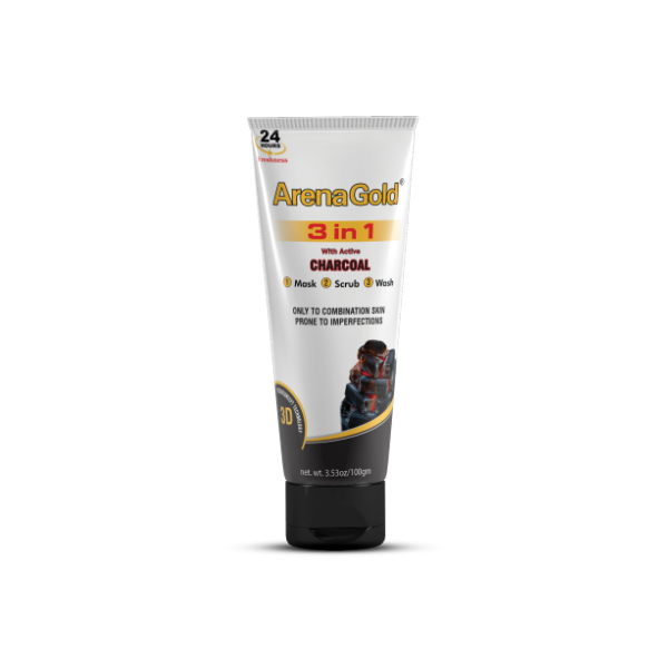 [23075] Arena Gold 3in1 Charcoal 100g