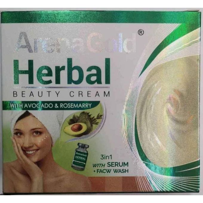 [24235] Arena Gold 3in1 Herbal Beauty Cream with Serum+Face Wash 