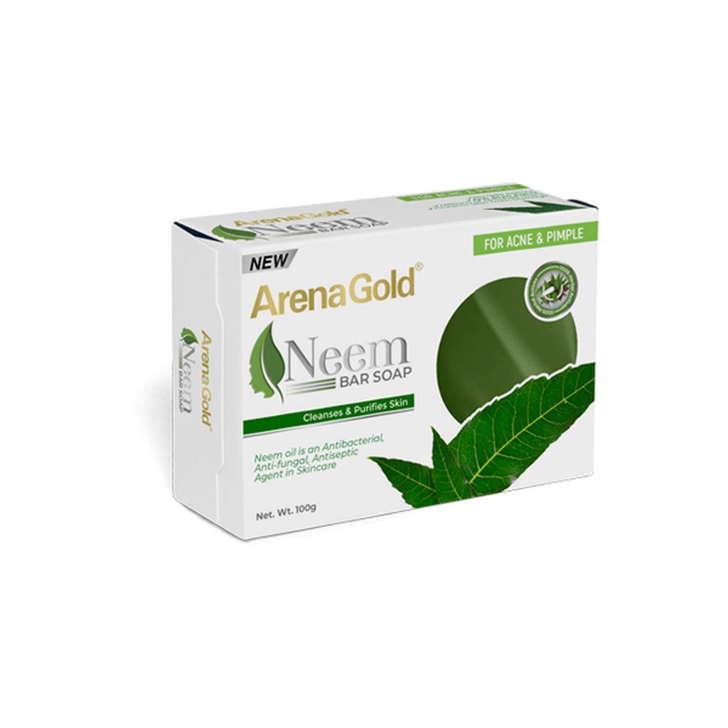 [21390] Arena Gold Bar Soap Neem with Extract Soap 100g