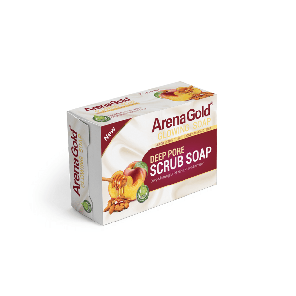 [23245] Arena Gold Scrub Bar Soap 100g