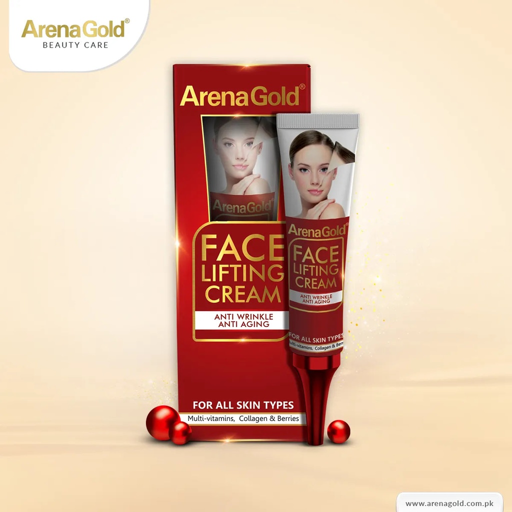 [23085] Arena Gold Face Lifting Cream Anti Wrinkle Anti Aging 30g