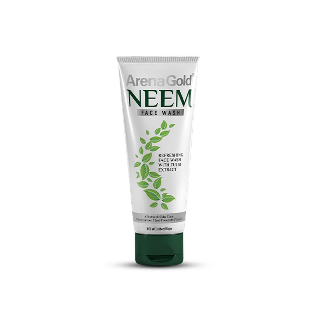 [21402] Arena Gold Neem Whitening Face Wash Tulsi Extract 85g