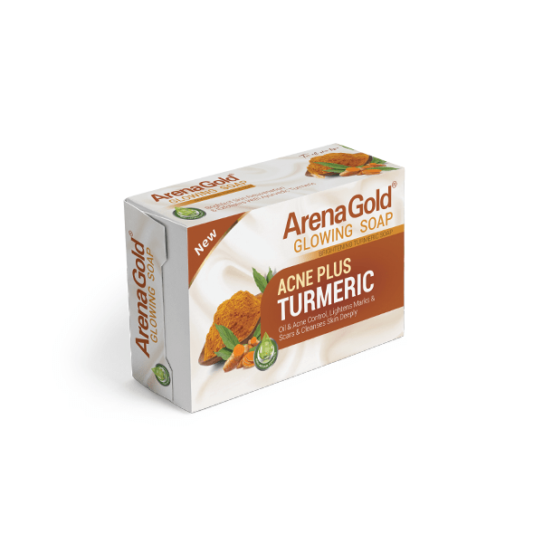 [24833] Arena Gold Soap Acne Plus Turmeric Glowing Soap 