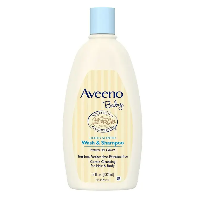 Aveeno Baby Wash & Shampoo Natural Oat Extract 18oz/532ml