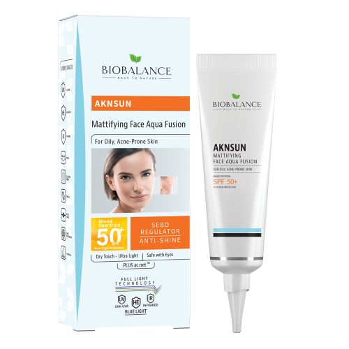 Bio Balance Aknsun Face Cream Mattifying Face Aqua Fusion SPF50+ 40ml