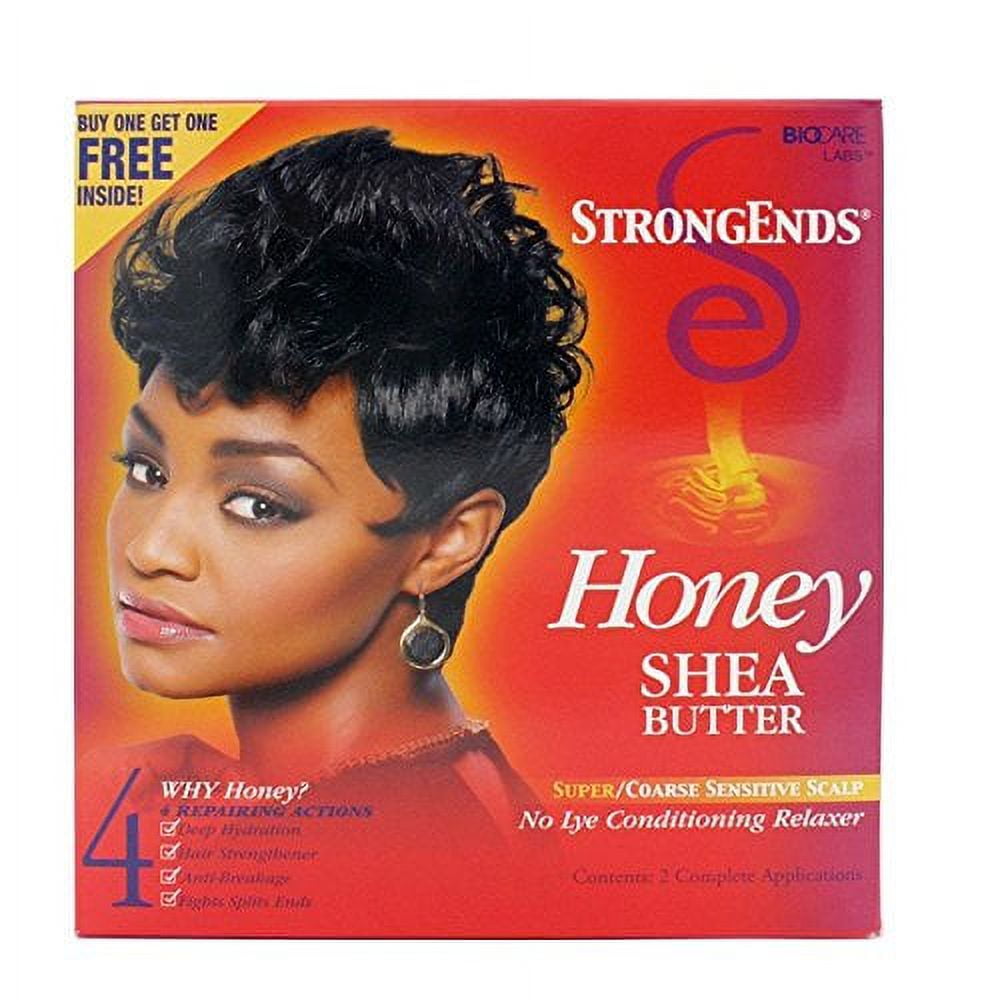 [13720] BioCare Labs Strong Ends Honey Shea Butter Relaxer Super 2pk