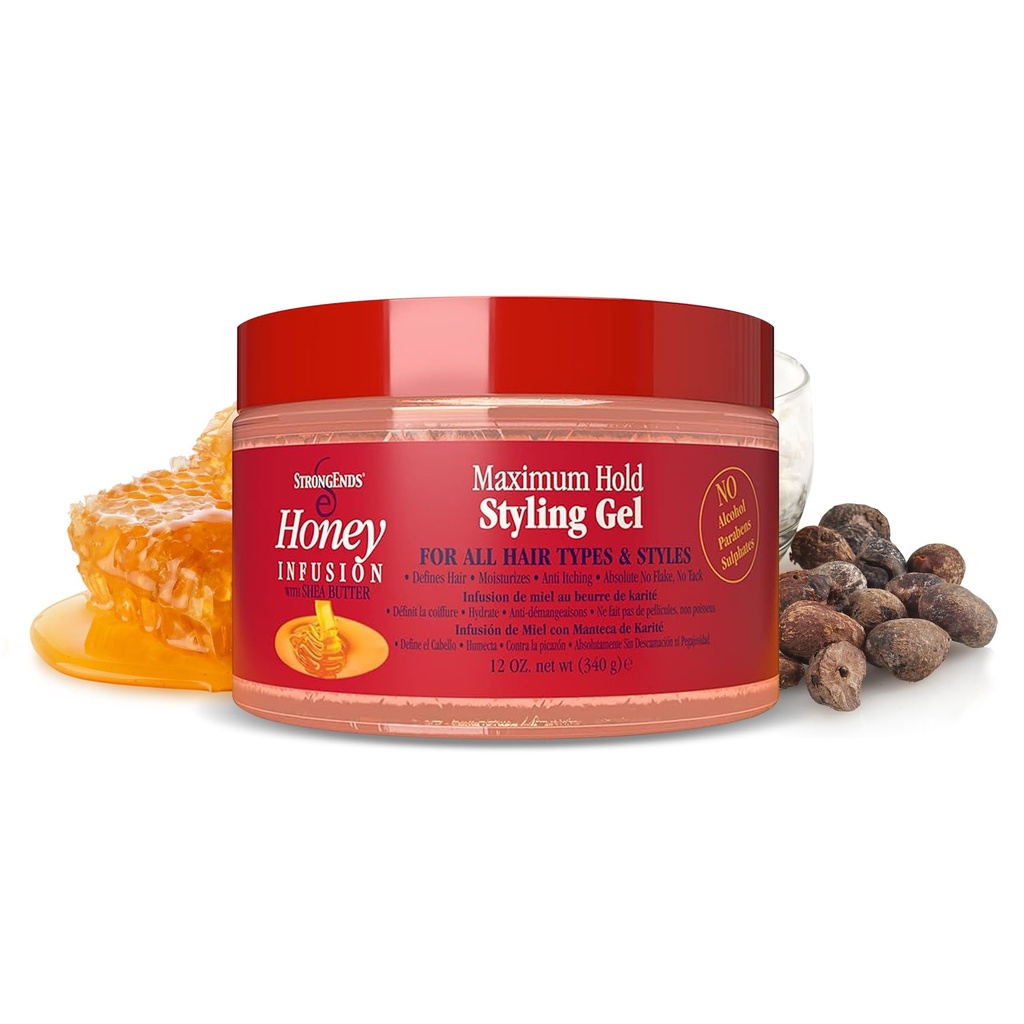 [19082] BioCare Labs Strong Ends Honey Styling Gel 12oz