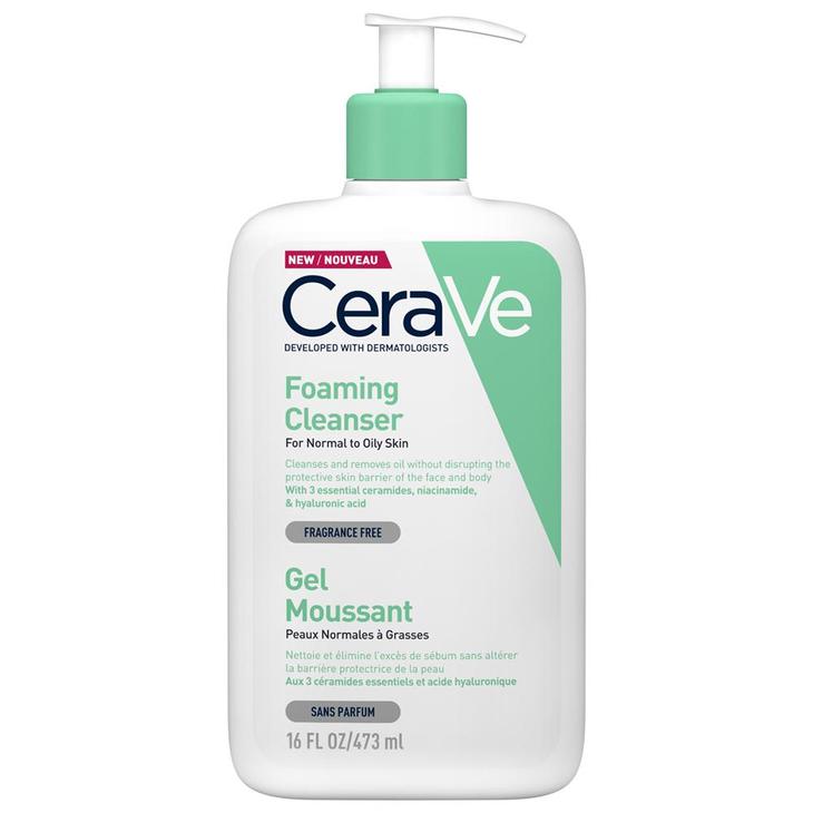Cerave Foaming Cleanser For Normal to Oily Skin 16oz