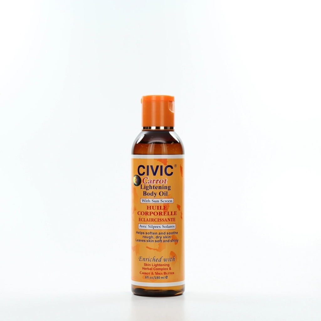 Civic Carrot Lightening Body Oil with 180 ml