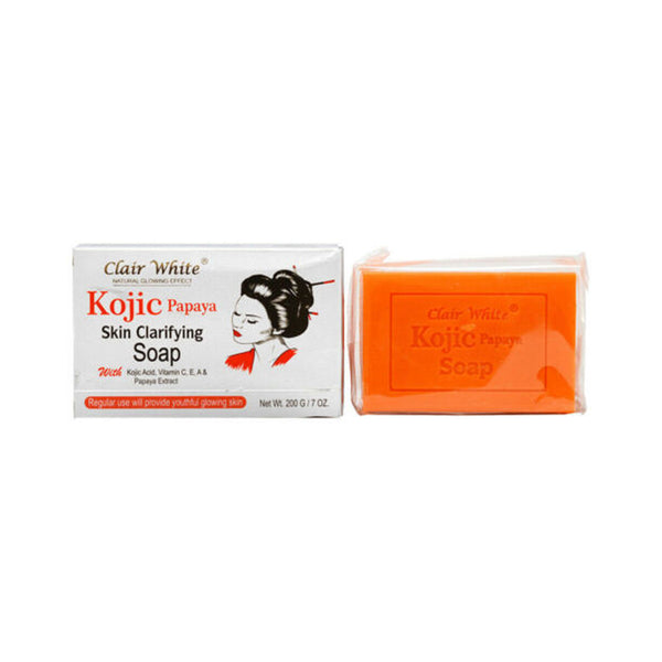 Clair White Bar Soap Kojic Papaya Skin Clarifying Soap 200g