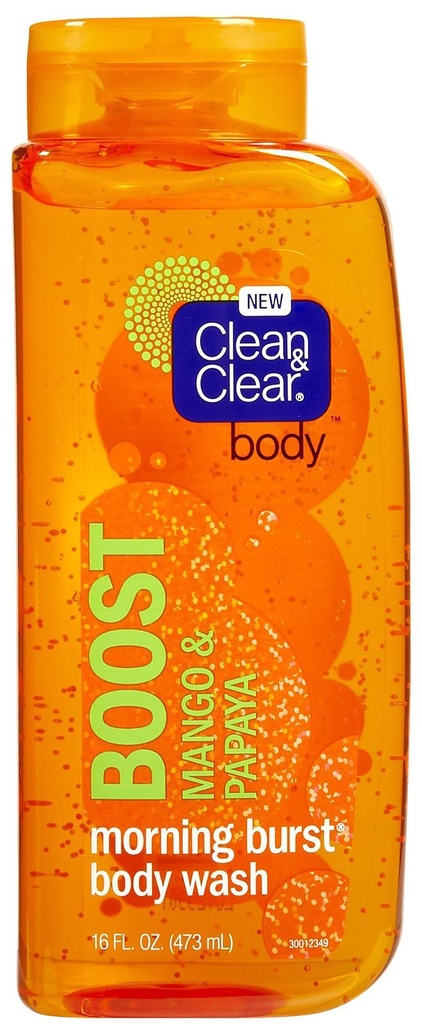 Clean & Clear Boost Mango & Papaya Body Wash 473ml/16oz