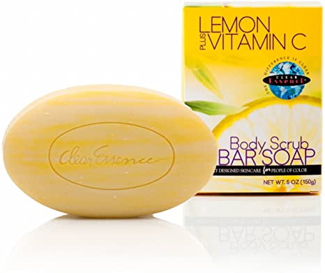 Clear Essence Body Scrub Bar Soap Lemon plus Vit c 150g