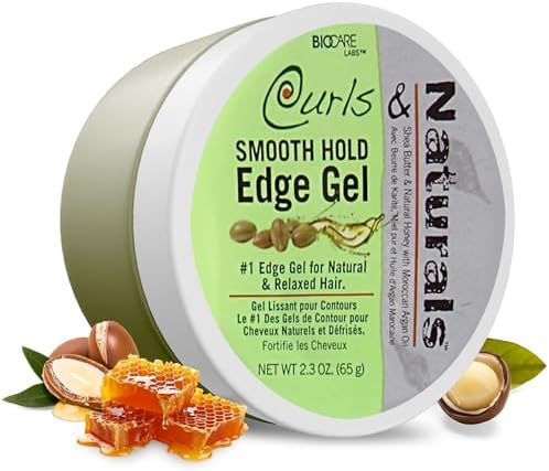 [22136] Curls & Naturals Moroccan Argan Oil Smooth Hold Edge Gel 2.3oz