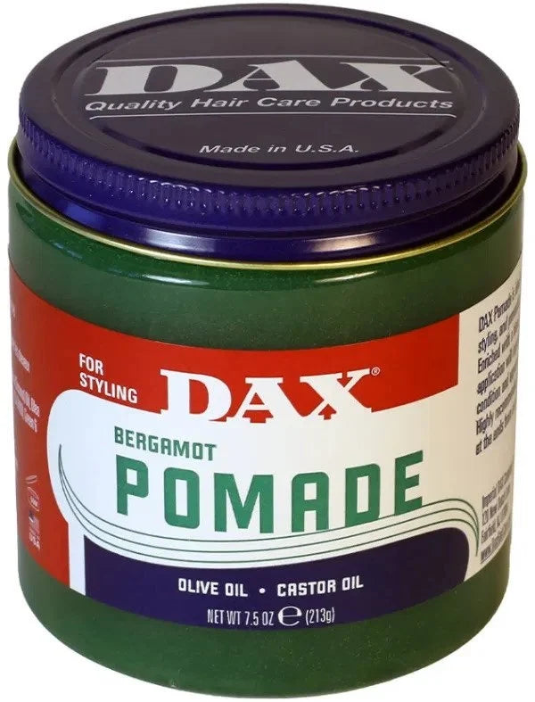 [22118] Dax Bergamot Pomade Olive & Castor Oil 7.5oz