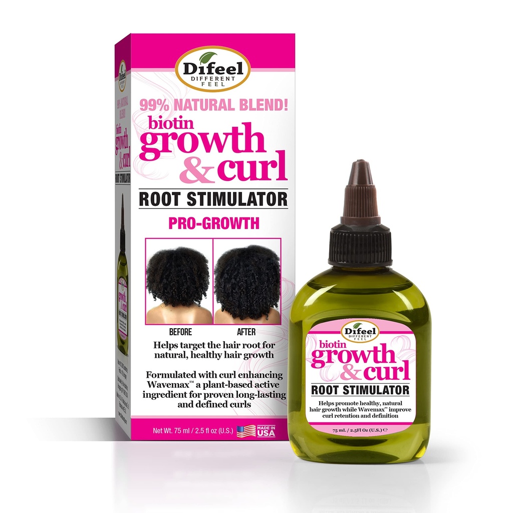 Difeel Biotin Growth & Curl Root Stimulator 2.5oz/75ml