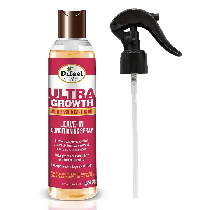 Difeel Ultra Growth Basil Castor Leave In Conditioner Spray 6oz