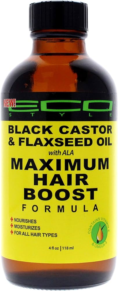 [19278] Eco styler Black Castor & Flaxseed Maximum Hair Growth Oil 4oz