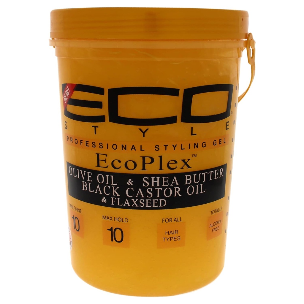 [20467] Eco styler Black Castor Oil Gold Olive Oil & Shea Butter 5Lbs