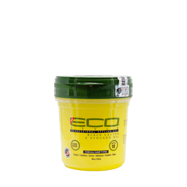 Eco style Styling Gel Black Castor & Avocado Oil 8oz