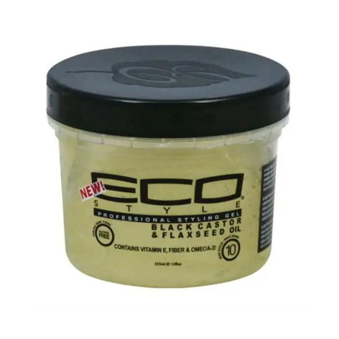 Eco style Styling Gel Black Castor & Flaxseed Oil 8oz