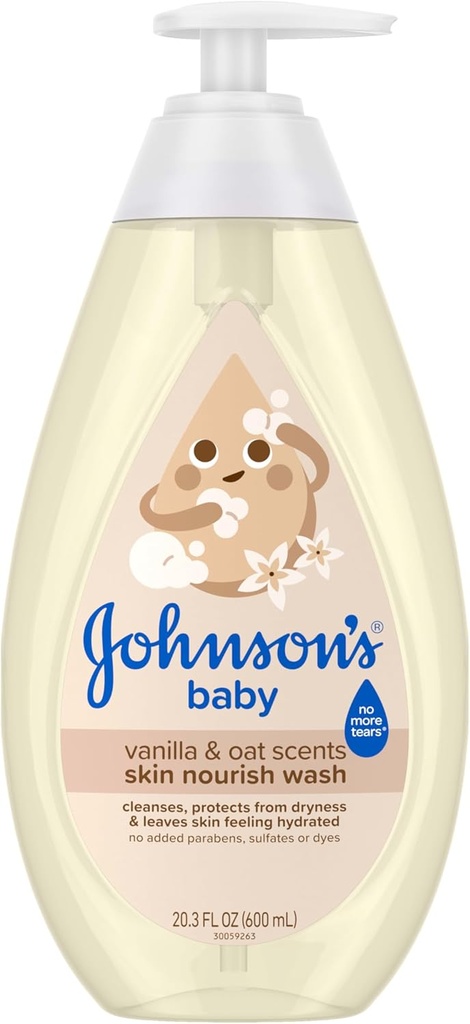 Johnson Baby Wash Vanila & Oatmeal 20.3oz