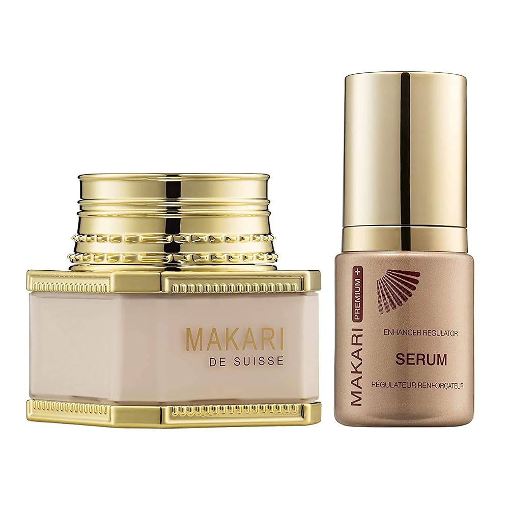 Makari Premium+ DuoPack Whitening Cream Day & Night +  Enhancer Regulator Serum 100ml + 30ml