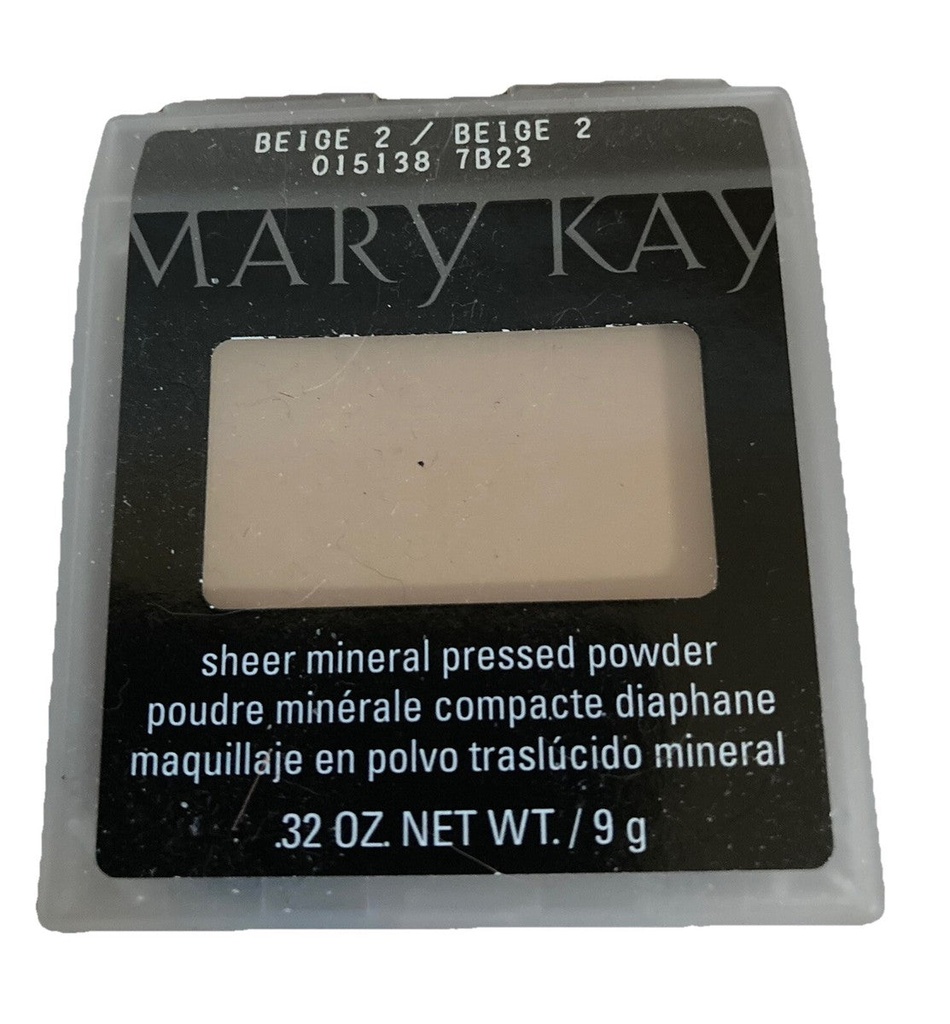 Mary Kay Sheer Mineral Pressed Powder 0.32oz Beige 2 