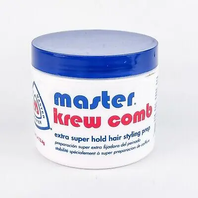 Master Well Comb Krew Comb Super Hold Hair Styling Prep 4oz