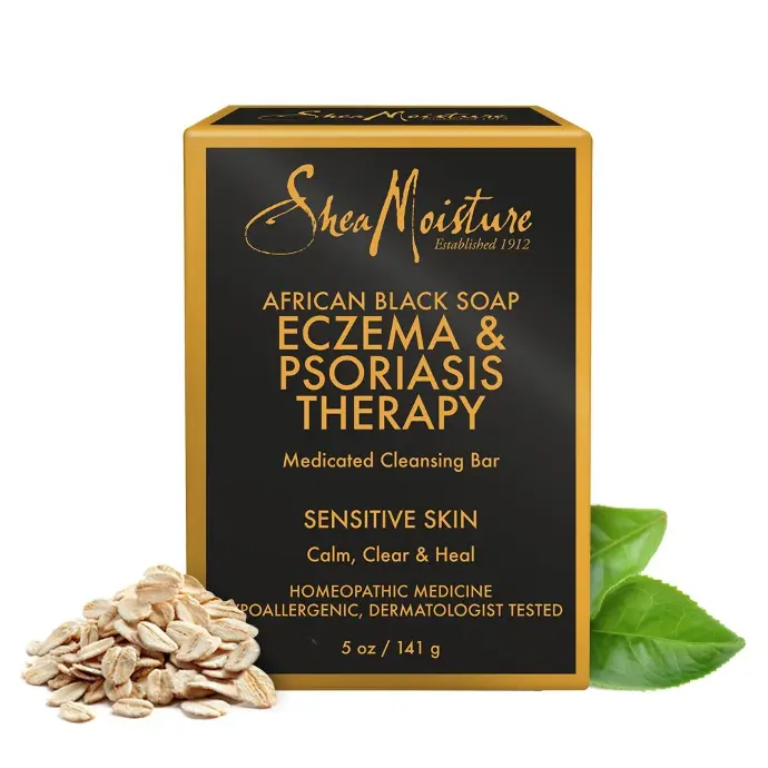 Shea Moisture African Black Soap Eczema & Psoriasis Bar 141g