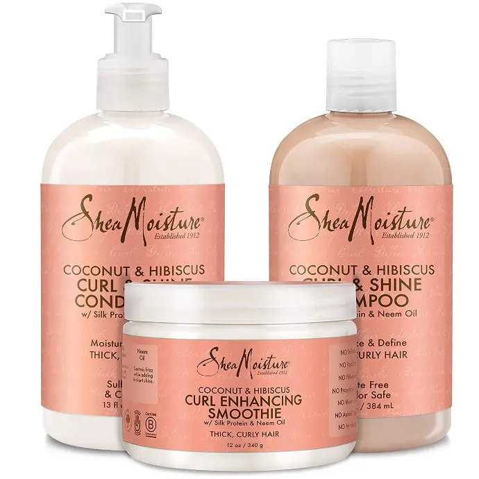 Shea Moisture Coconut & Hibiscus Curls & Shine Kit 