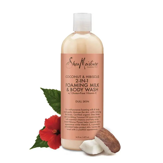 Shea Moisture Coconut & Hibiscus Foaming Milk & Body Wash 473ml