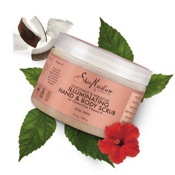 Shea Moisture Coconut & Hibiscus Hand & Body Scrub 340g