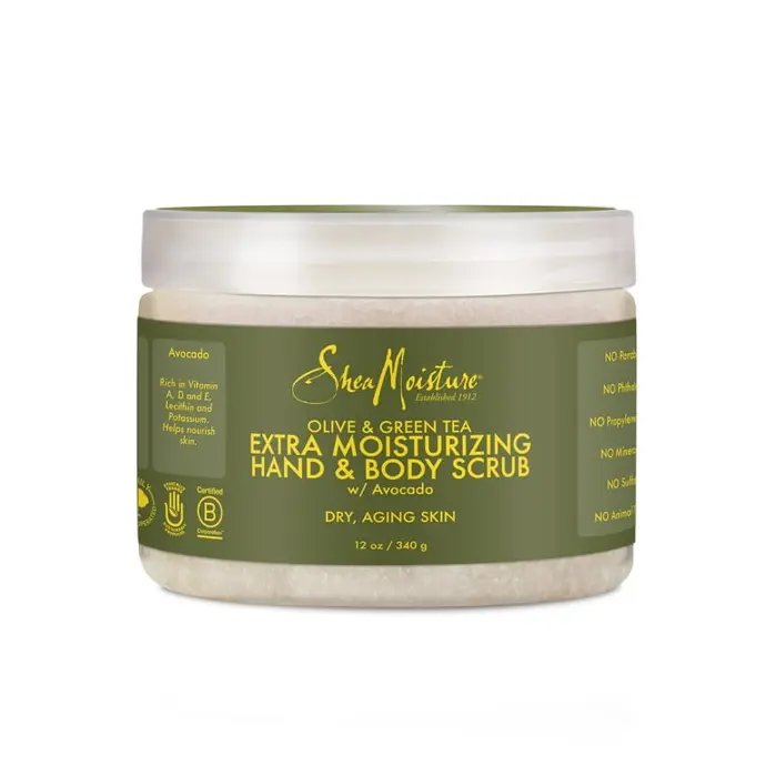 Shea Moisture Olive & Green Tea Hand & Body Scrub 340g