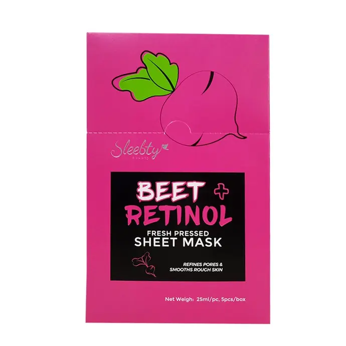 Sleebty Sheet Mask Beet Retinol 25ml