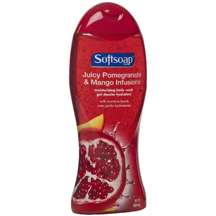 Soft Soap Body Wash Juicy Pomegranate & Mango Infusions 18oz