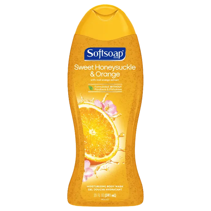 Soft Soap Body Wash Sweet Honey Suckle & Orange Peel 18oz