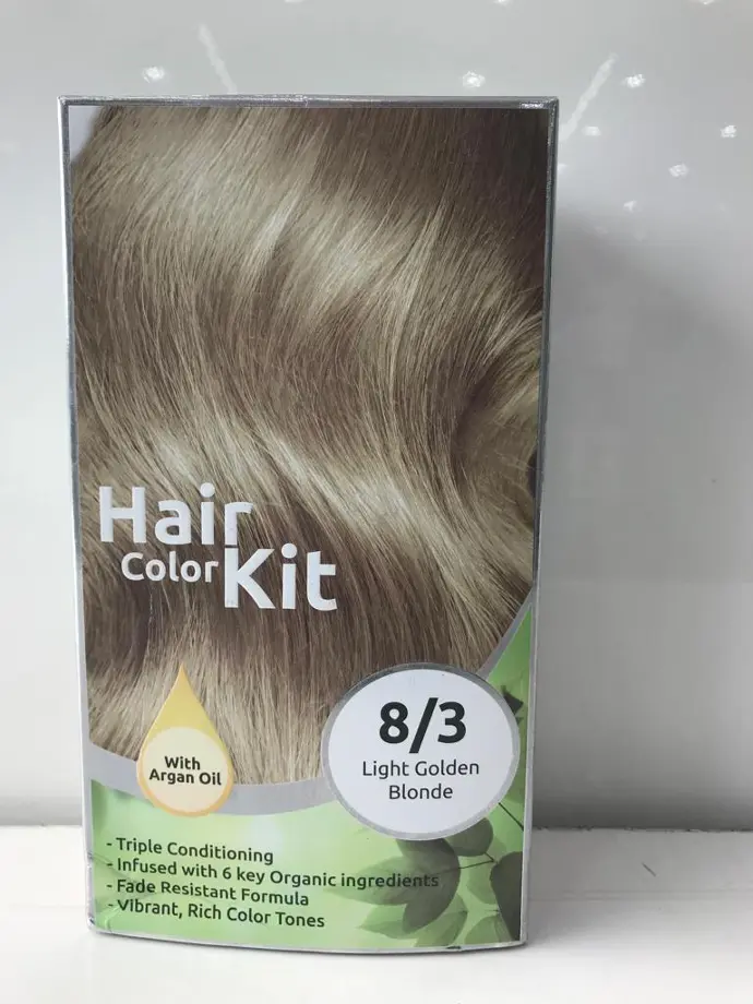 Somma Professional Hair Color Kit 8/3 Light Golden Blonde 